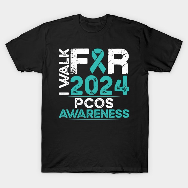PCOS Awareness 2024 Walk T-Shirt by mcoshop